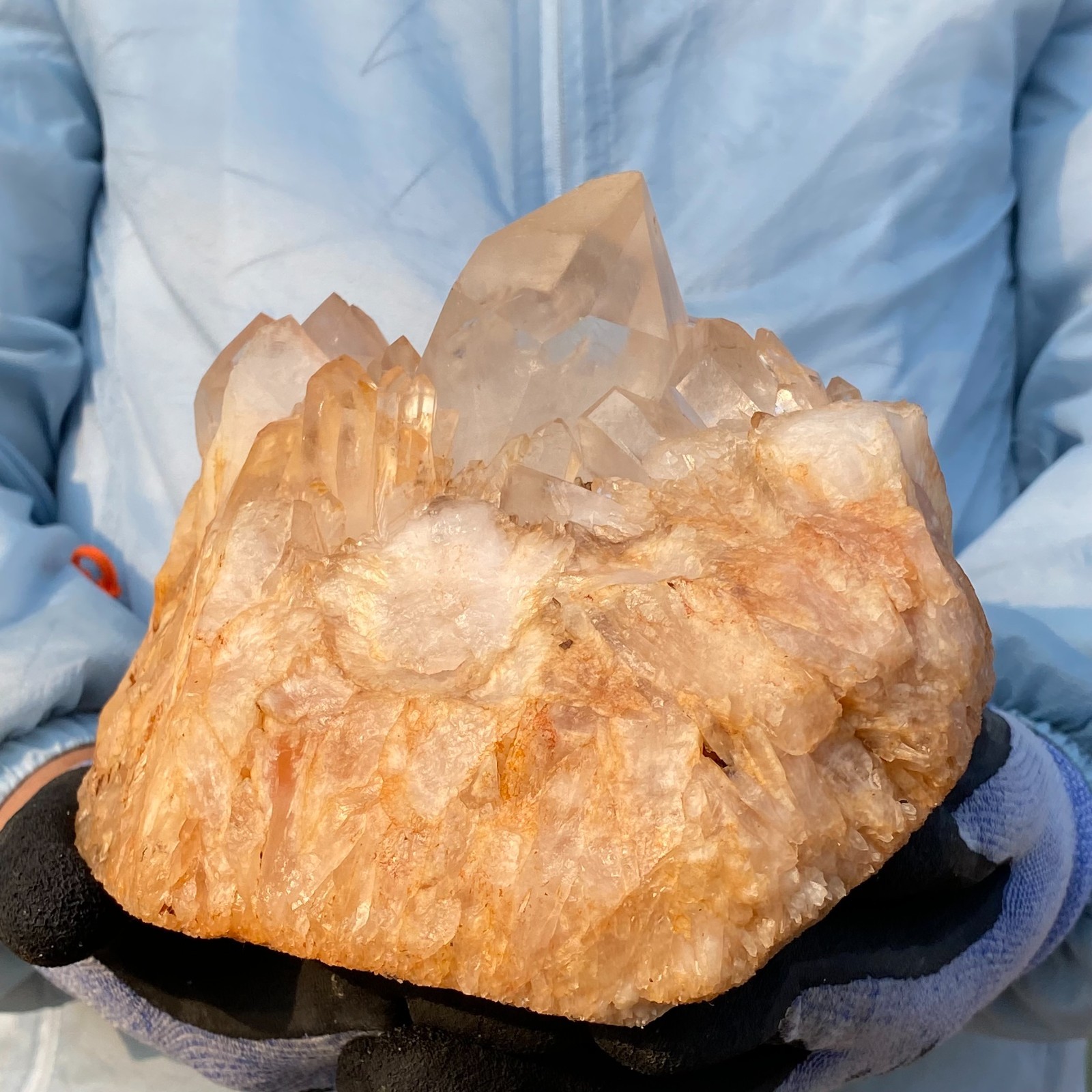 10LB Natural Clear White Quartz Crystal Cluster Rough Mineral Specimen Healing