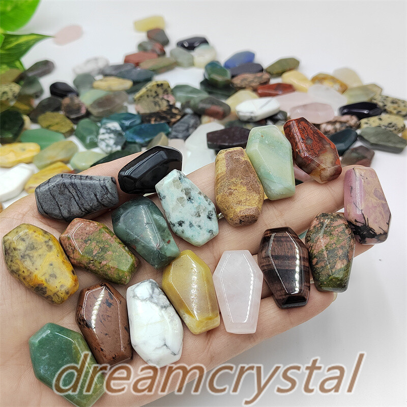 100pcs MIX Natural Crystal Coffin Quartz Crystal Skull Reiki Gift Wholesale