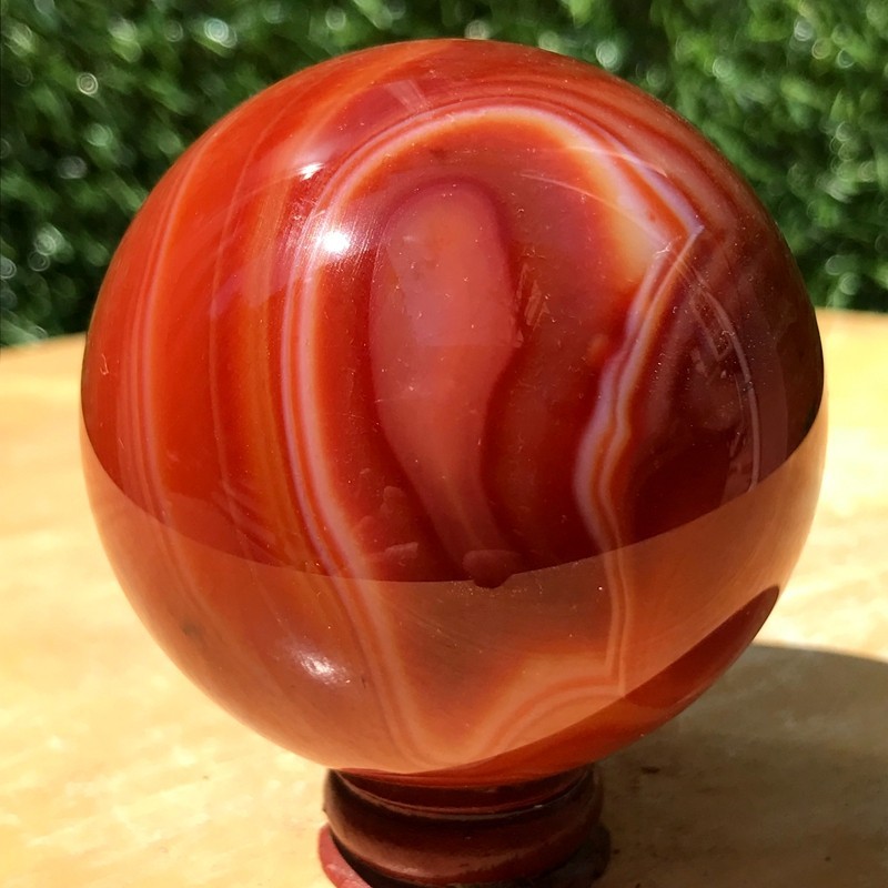 290G Natural Patterned Agate Ball Crystal Sphere Mineral Specimen Healing