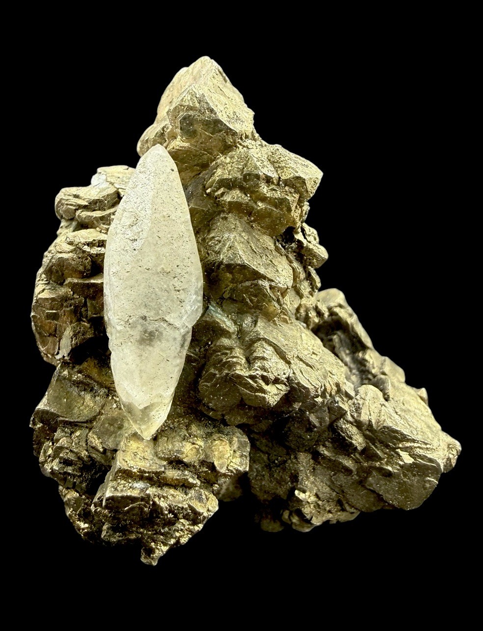 Calcite On Pyrite Crystals : Tri State Mining District . United States 🇺🇸