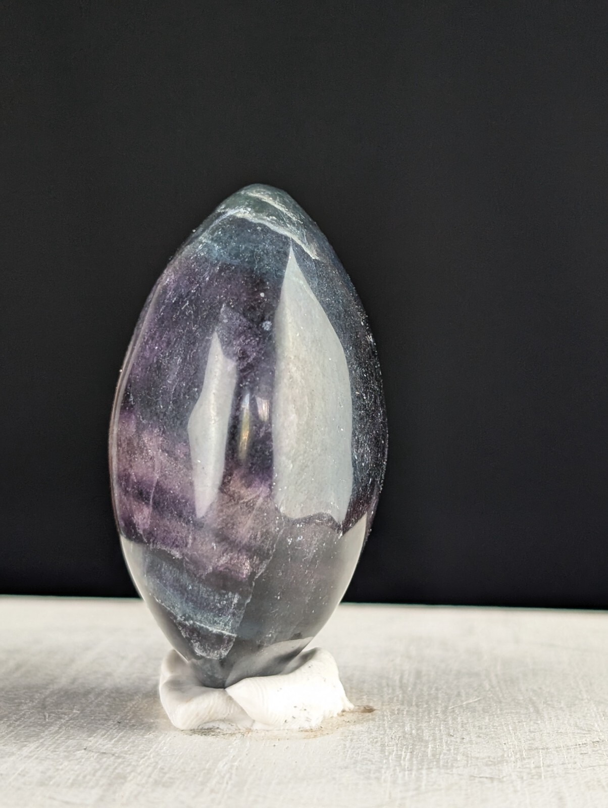 Fluorite Palmstone Crystal Chakra Gemstone Worry Stone