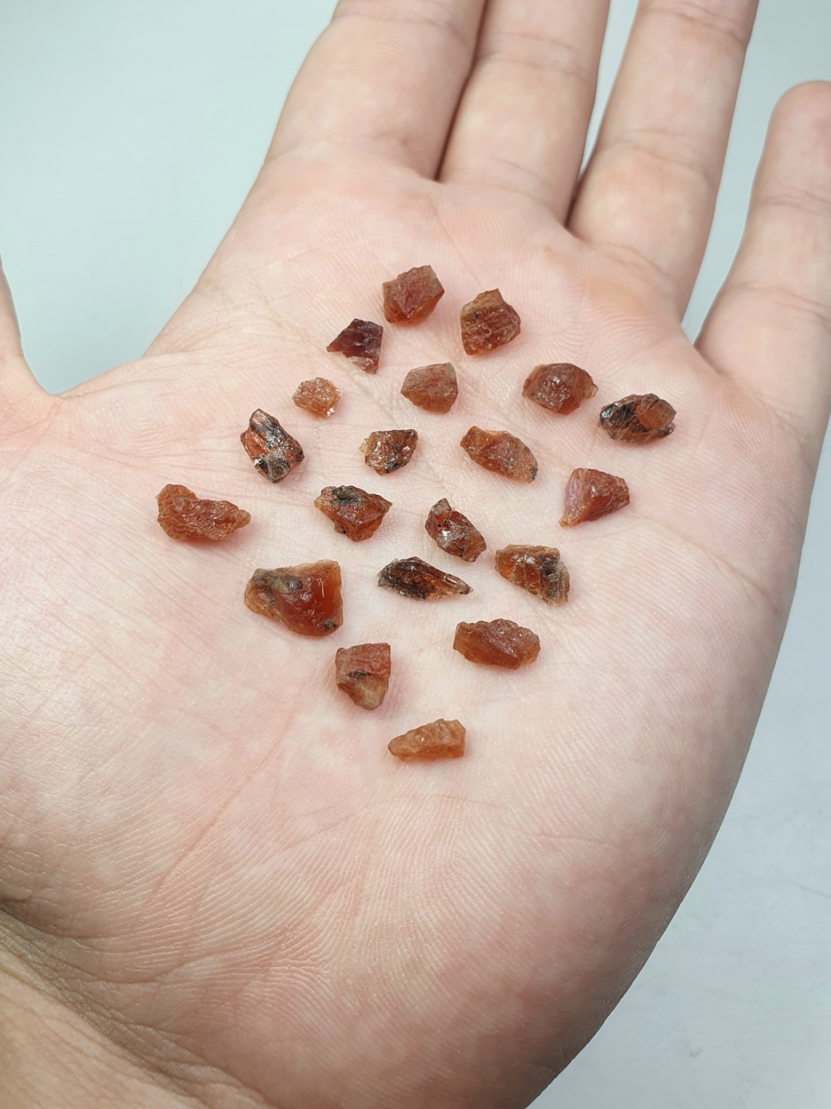 Extremely Rare Triplite Raw Chunks (45 Small Pieces Lot) From Skardu Pakistan