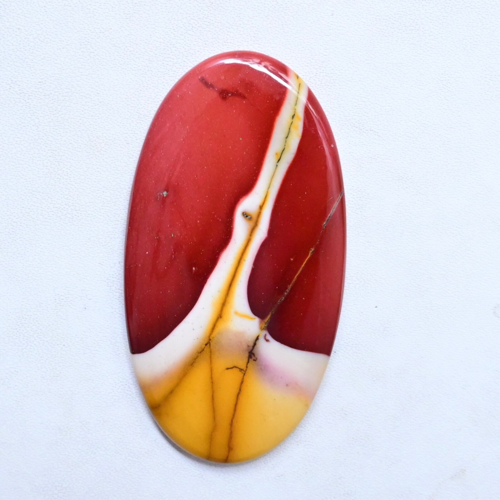 Mookaite Jasper Cabochon 65ct. Natural Oval Loose Gemstone 55x29x5mm