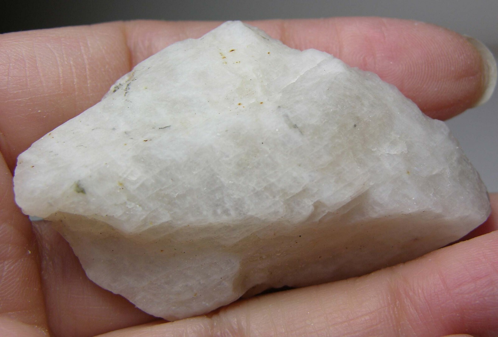 #8 Sri-Lanka 142.80ct 100% Natural Rough White MoonStone Specimen 28.55g 56mm
