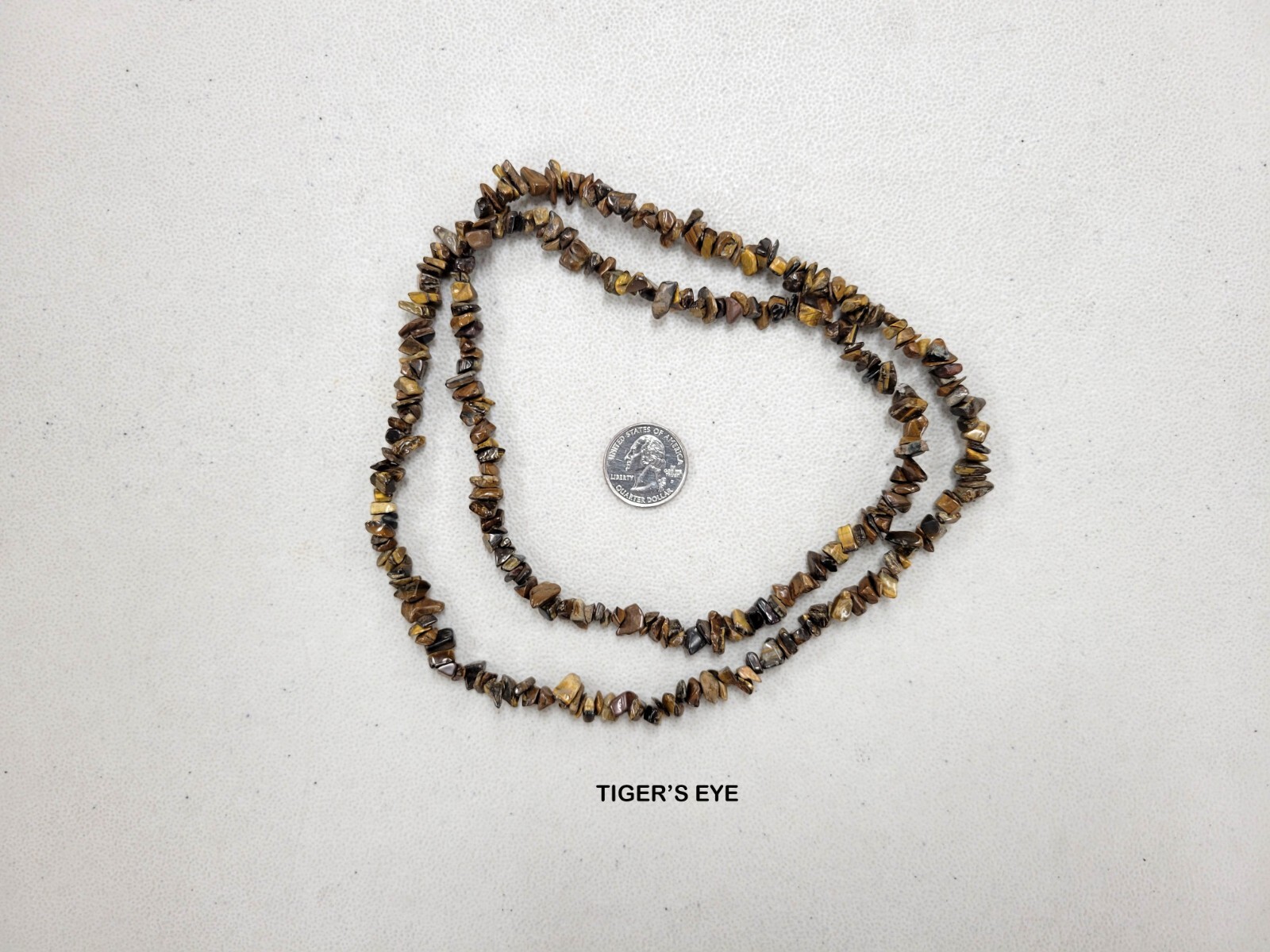 Natural Crystal Stone Chips Drilled Gemstone Beads Irregular Freeform 34″ Strand
