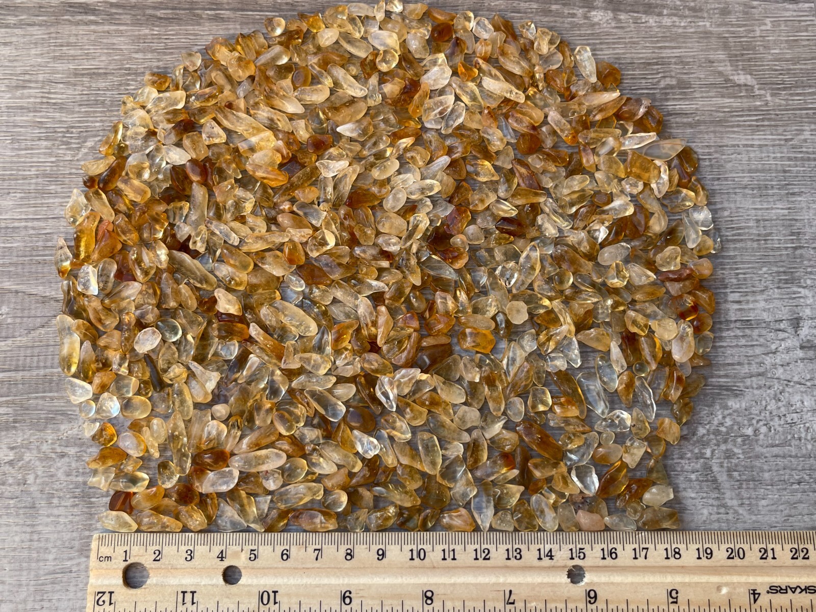 Grade A+++Citrine Semi Tumbled Gemstone Large Chips 5 – 16 mm,Wholesale Bulk Lot