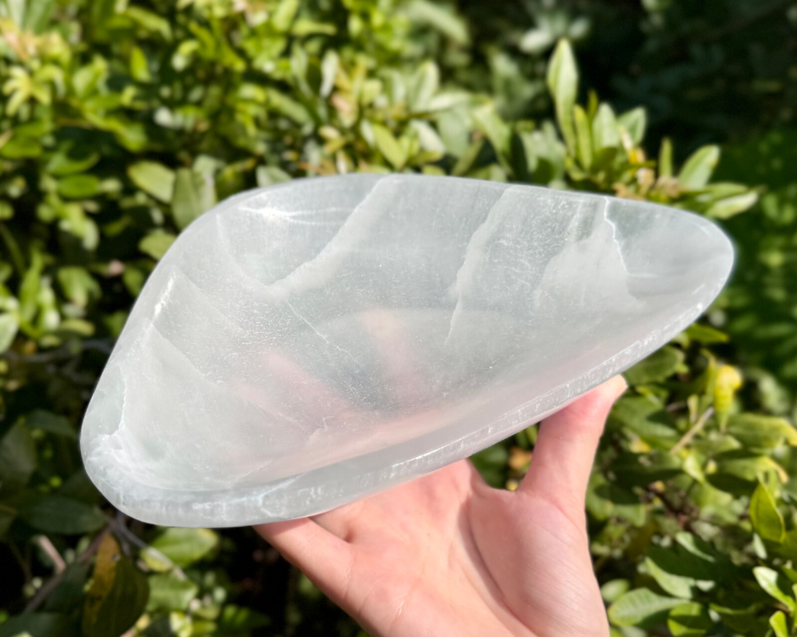 HUGE 10″ Selenite Free Form Charging Bowls (Selenite Crystal Bowl,Selenite Bowl)