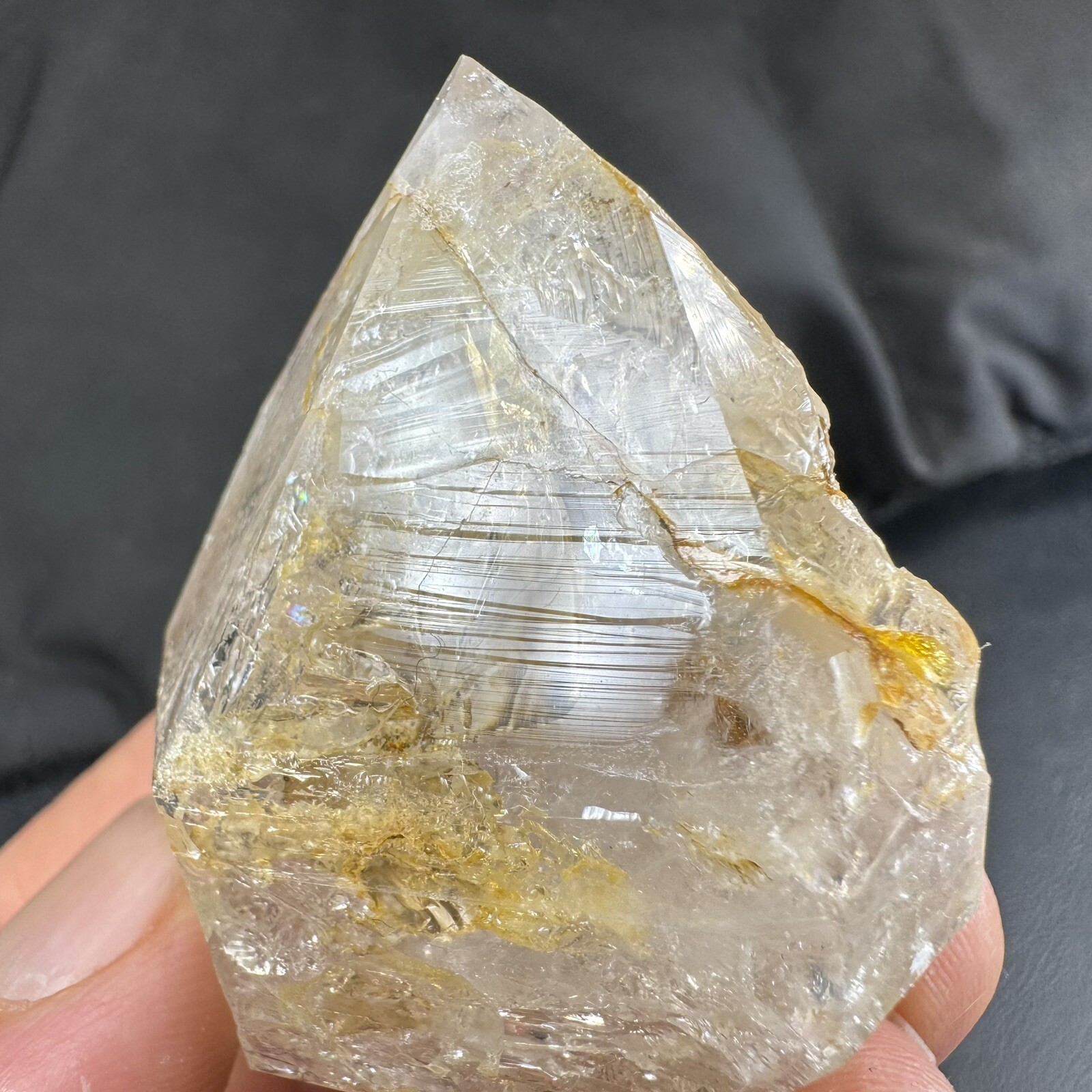 Herkimer Diamond Quartz Crystal Point / from New York