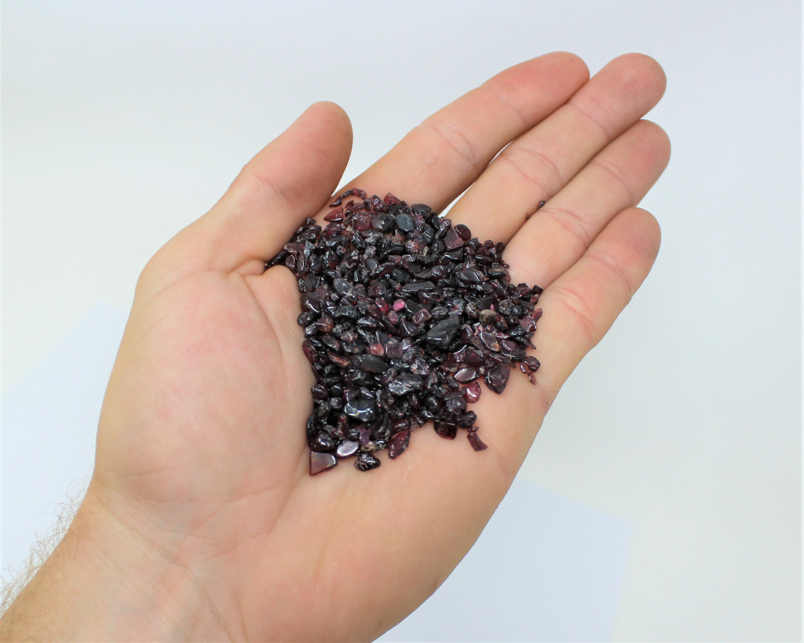 1 lb Bulk Loose GARNET Chips 5 – 7 mm Micro Semi Tumbled Stones 16 oz Tiny