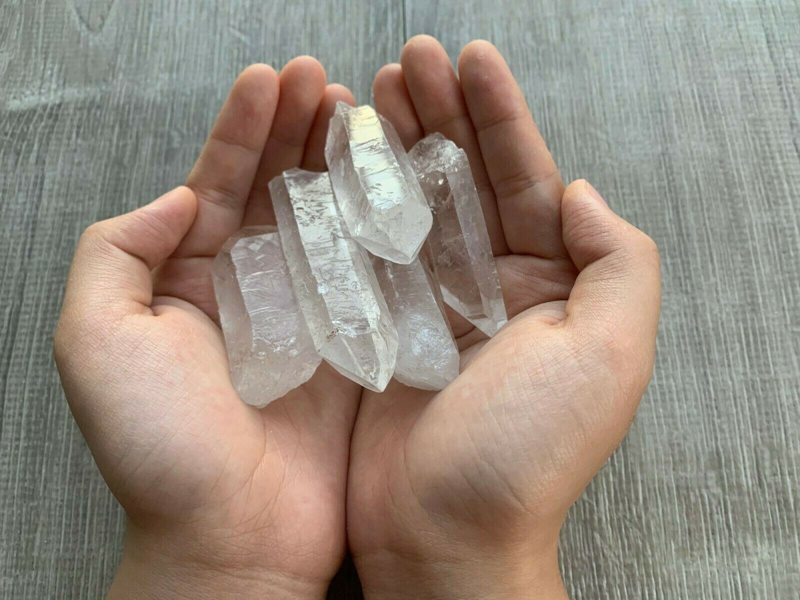 1/2 Lb Quartz Crystal Point Collection, 1.5″ – 3.5″ Natural Clear Quartz Points