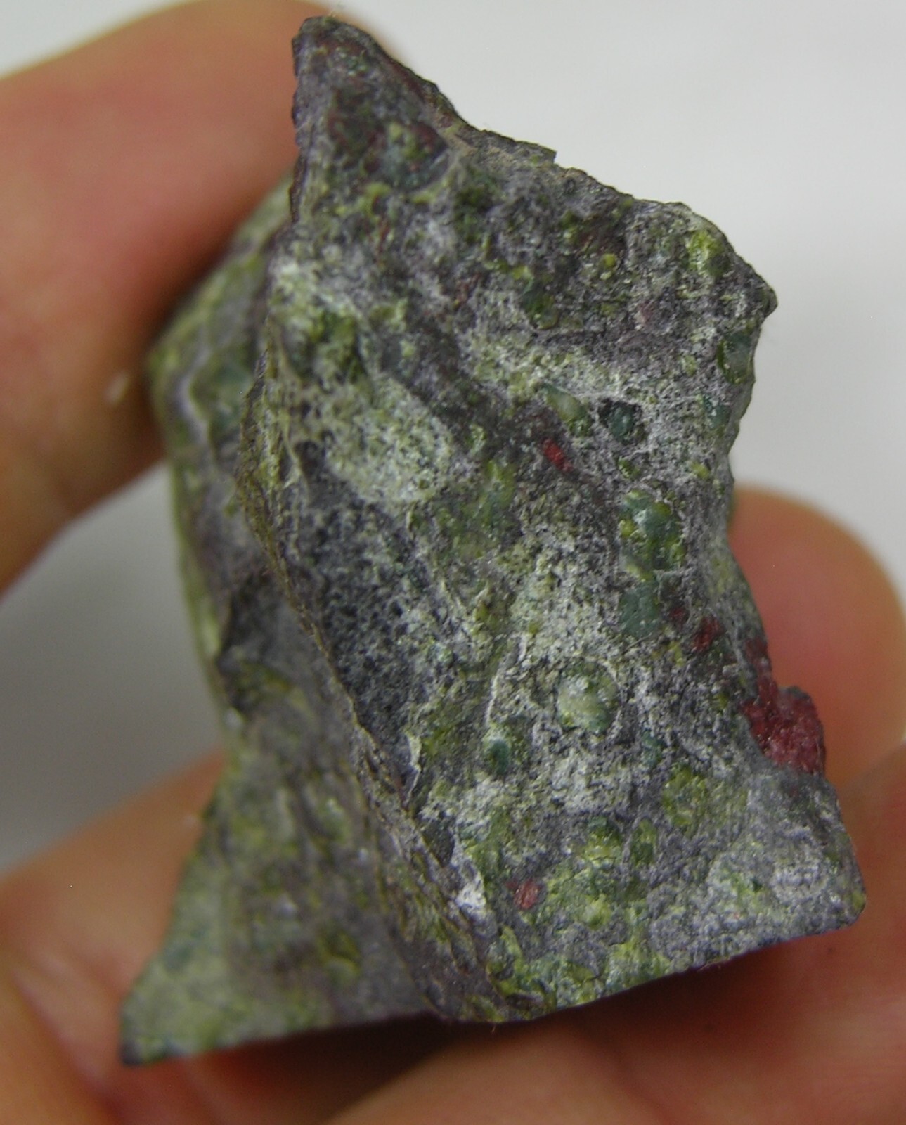 #2 China 1.50 oz Natural Rough Raw Heliotrope Bloodstone Specimen 42.00g 34mm
