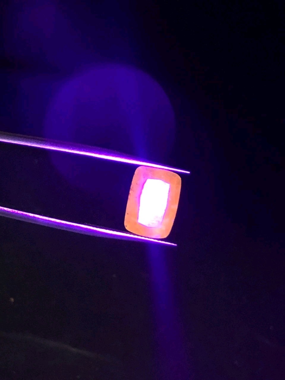 Natural Hayun Hackmanite 4.90 Ct Cushion Cut UV Fluorescent Loose Gemstone