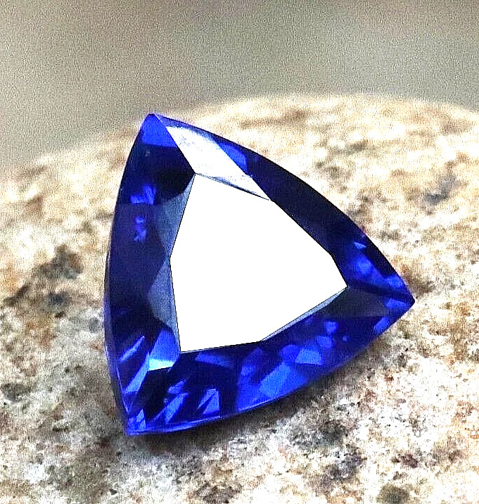 9.55 Ct Natural Trillion Cut Sri-Lankan Blue Sapphire Certified Loose Gemstones
