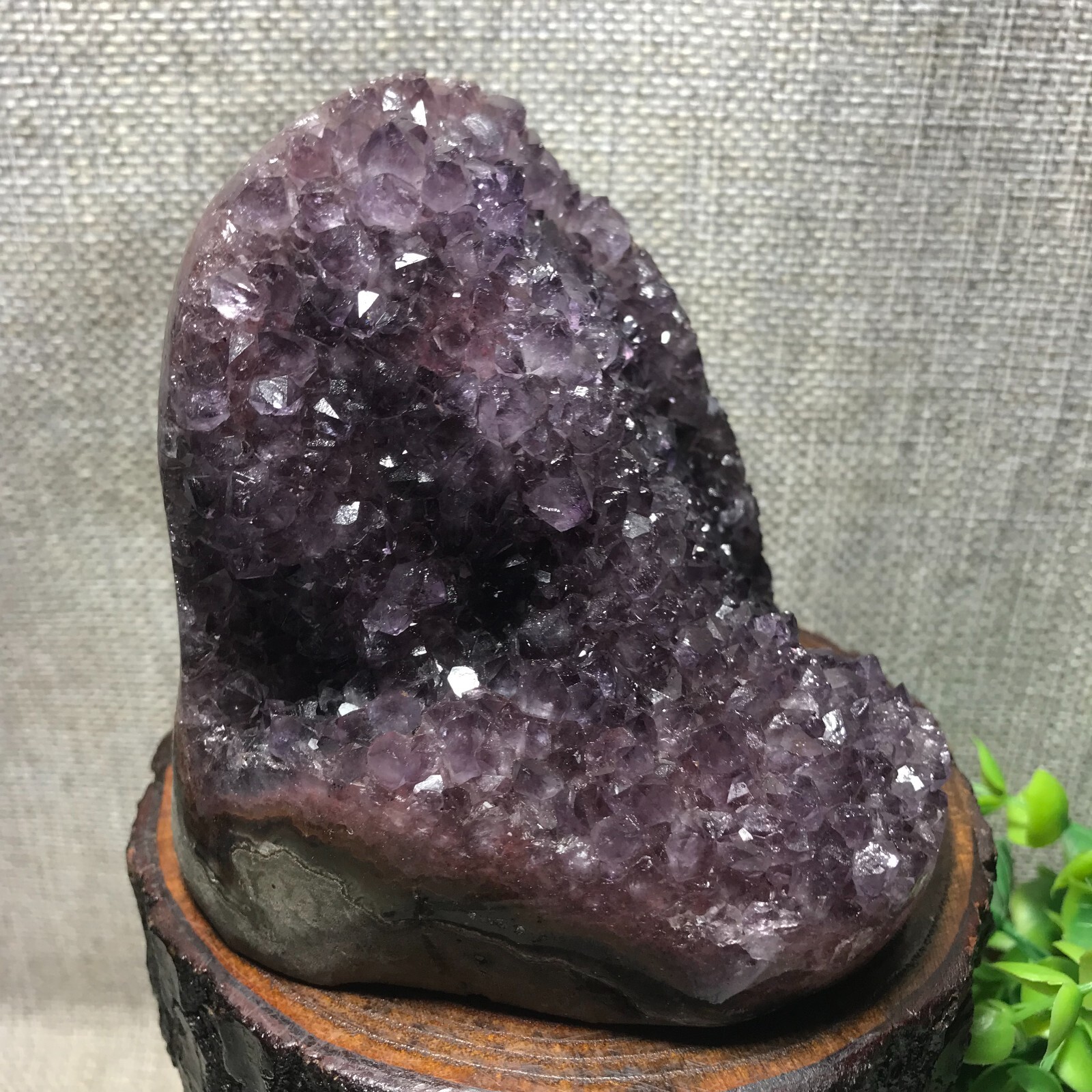 821g Natural Amethyst Cluster Geodes Cut Base Quartz Crystal Healing Specimen 32