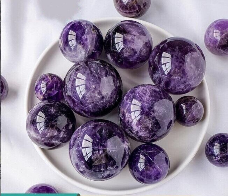 16mm-80mm Solid Gemstone Polished Rocks Minerals Crystal Healing Orb Ball Sphere