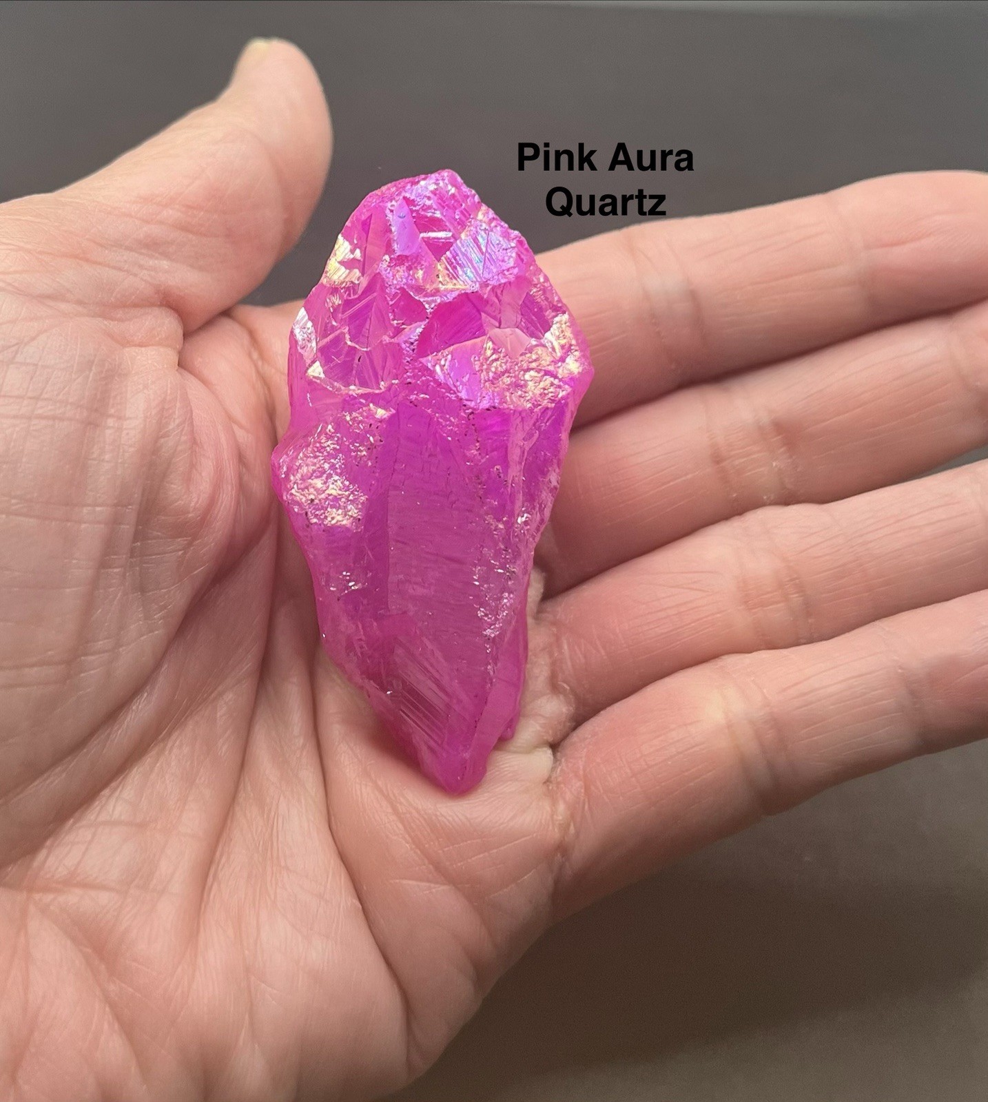 Pink Aura Genuine Quartz 48.7g
