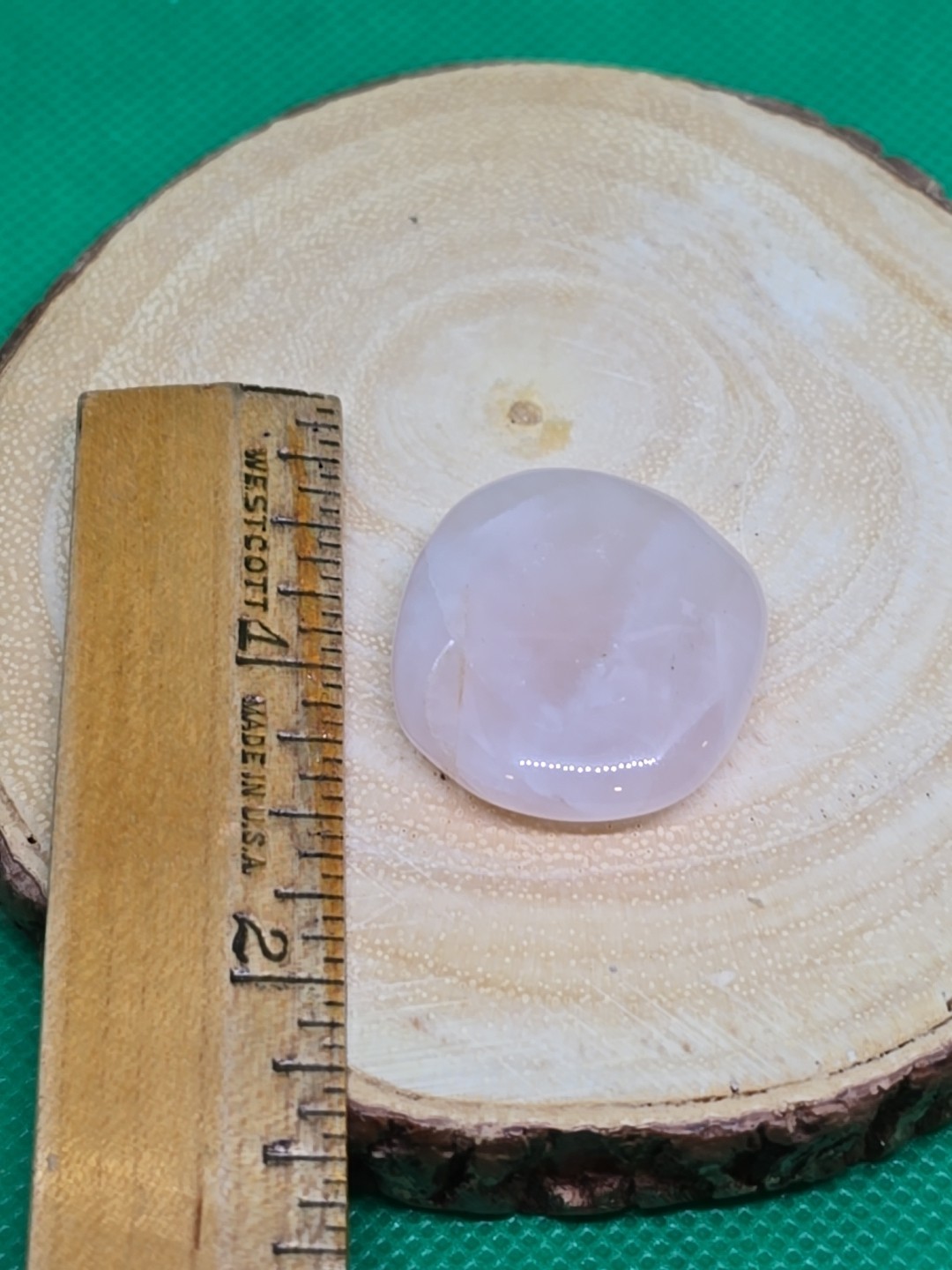 Rose Quartz Palm Stone Palmstone Flat Pocket Polished