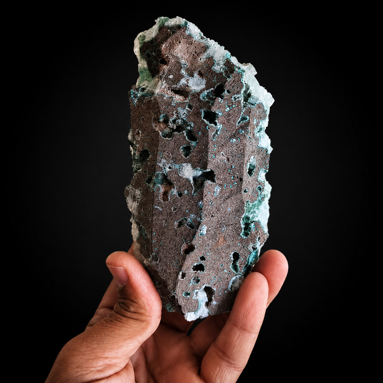 Natural Green Apophyllite with Stilbite Crystal Cluster 146g 10x6x2cm Mineral