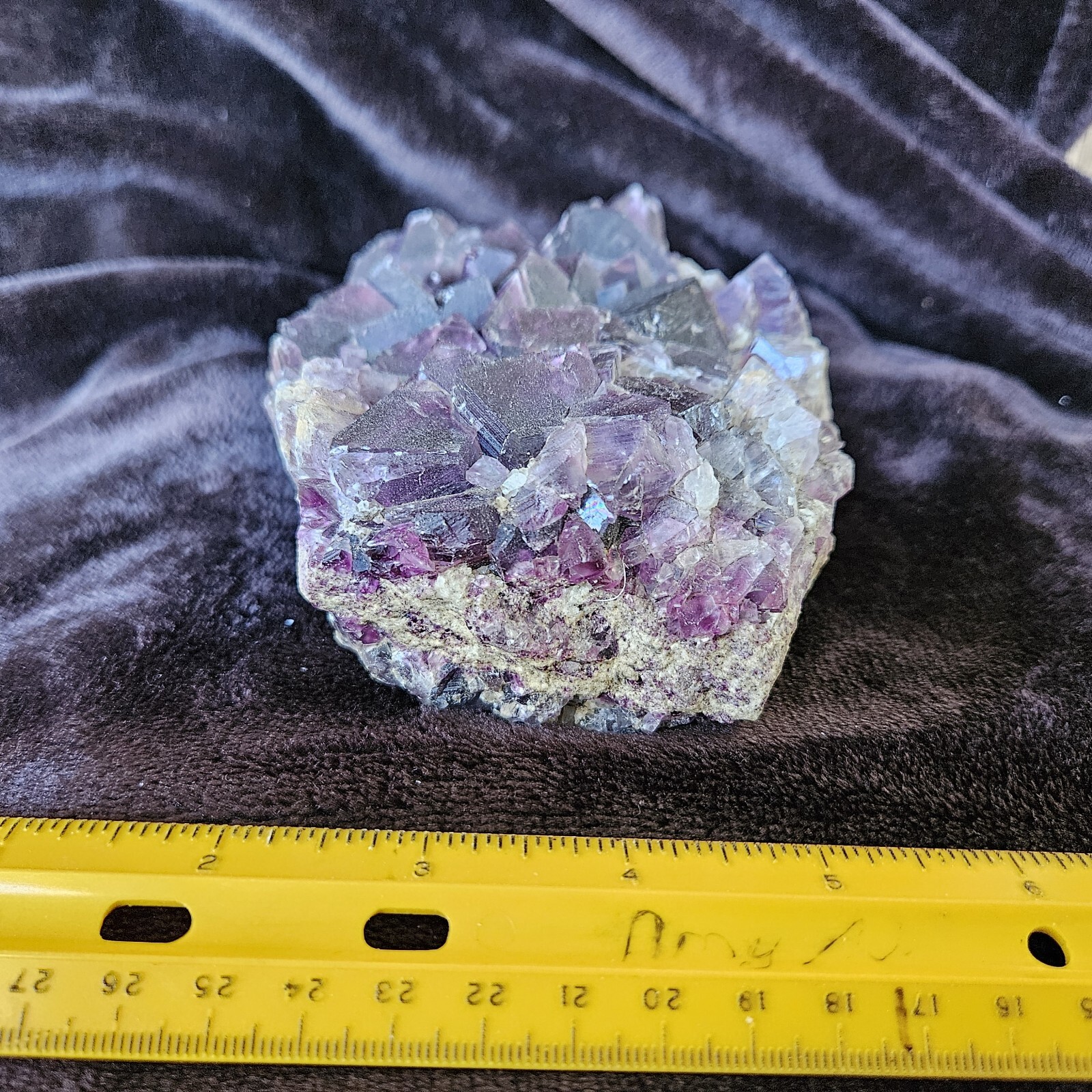 Fluorite/Calcite crystal cluster from The Cave In Rock mine, Illinois