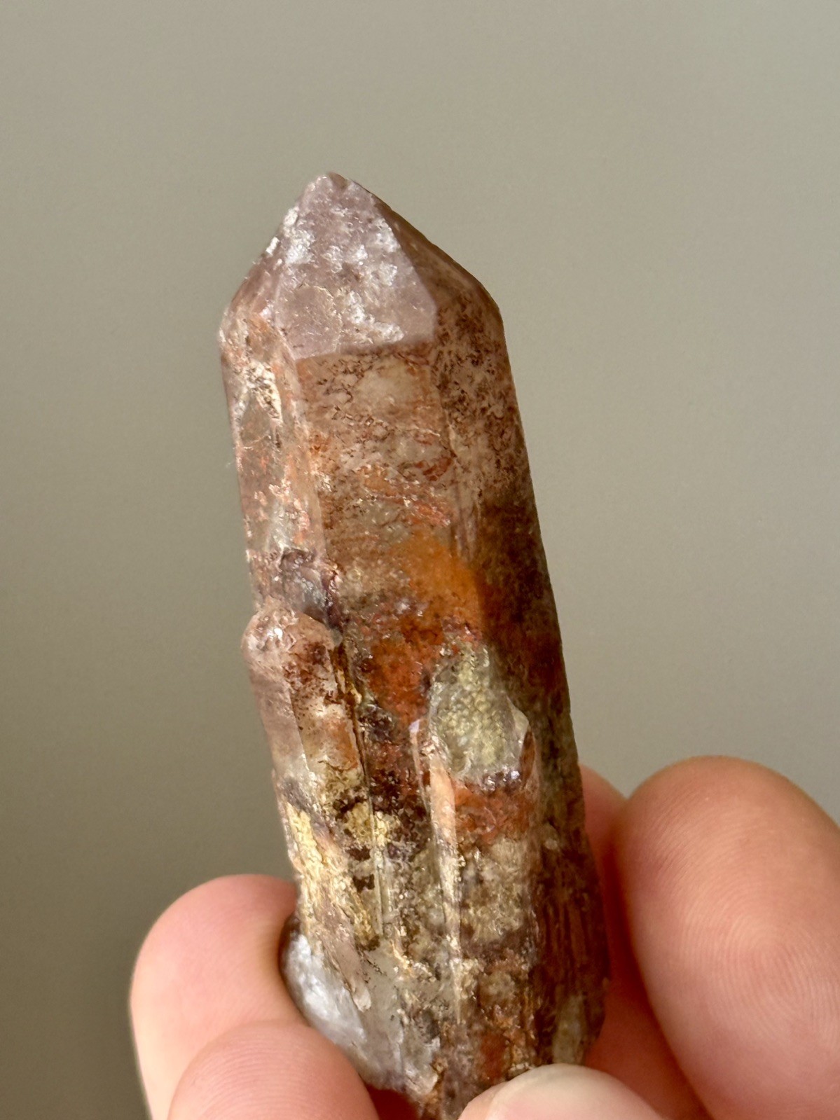 Crazy Chlorite & Hematite Included Quartz Crystal Colorado 6.8cm – 41.5g- ID99