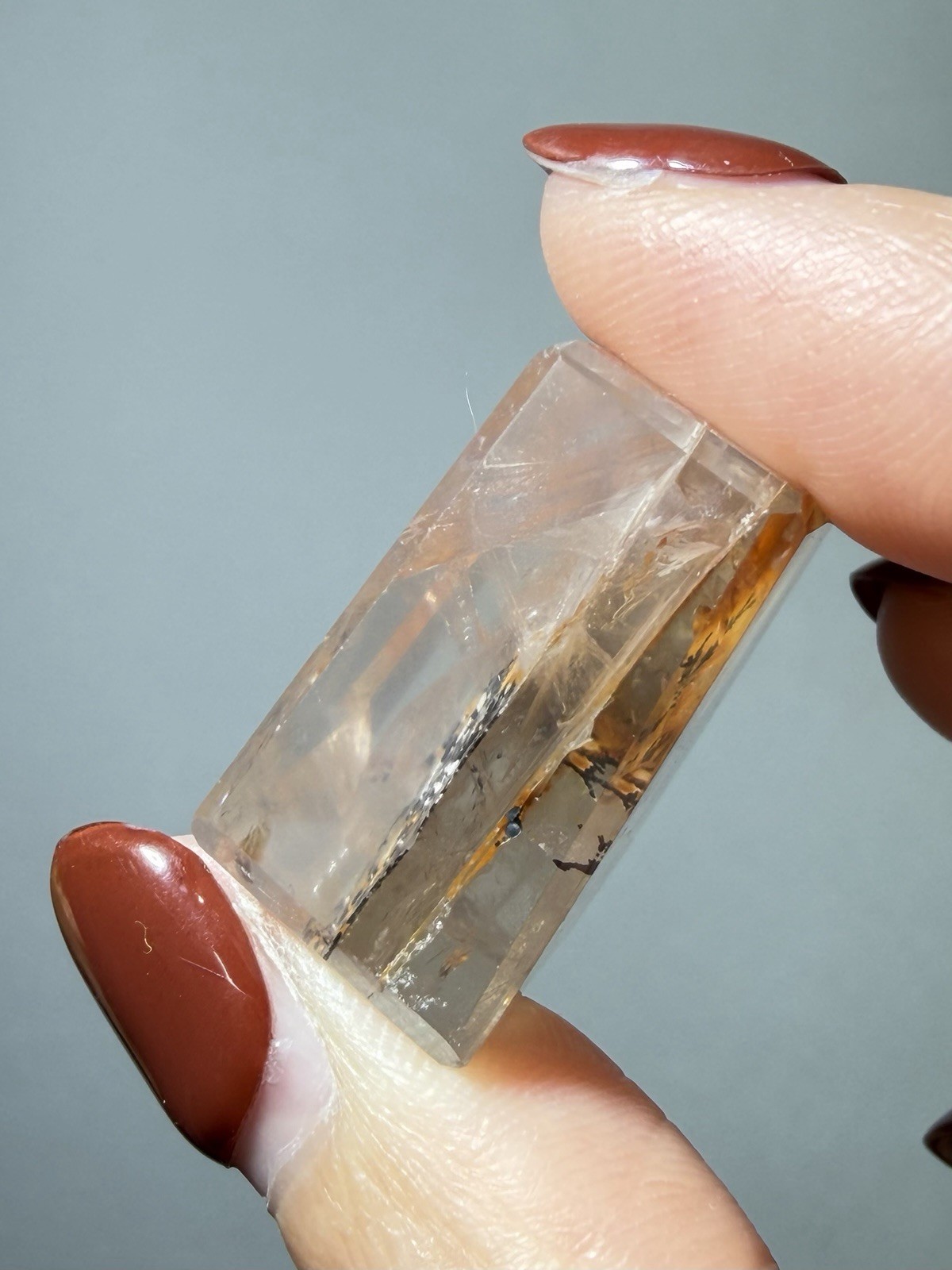 Dendritic Quartz Freeform | Sunset Landscape Quartz | Scenic Included Quartz
