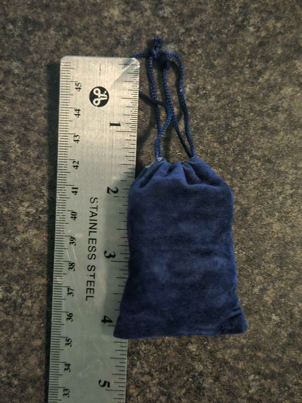 Crystal Caves Pennsylvania Magnetite Crystal In Blue Velvet Bag 9 Stones Total