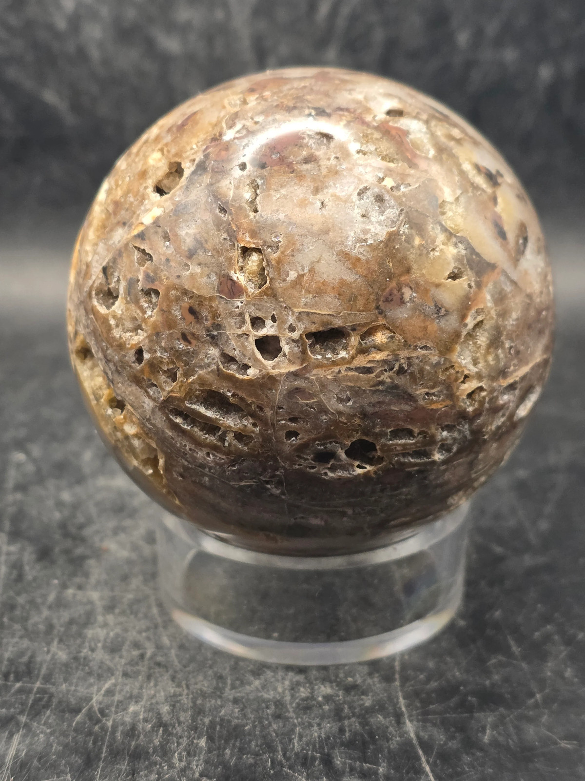 Sphalerite sphere! 65.5mm, 2.5 inches, 13.9 ounces