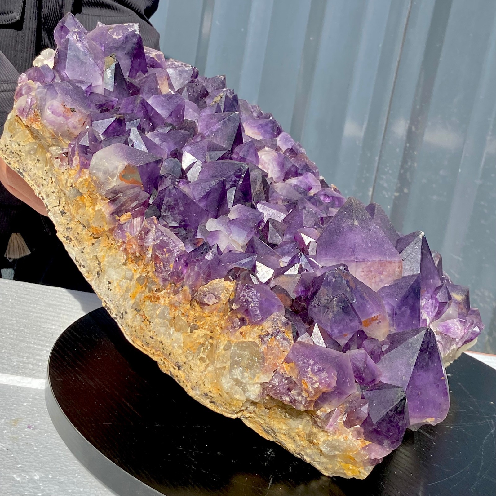 42.54LB Natural amethyst Cluster Quartz Crystal backbone mineral Specimen Healin