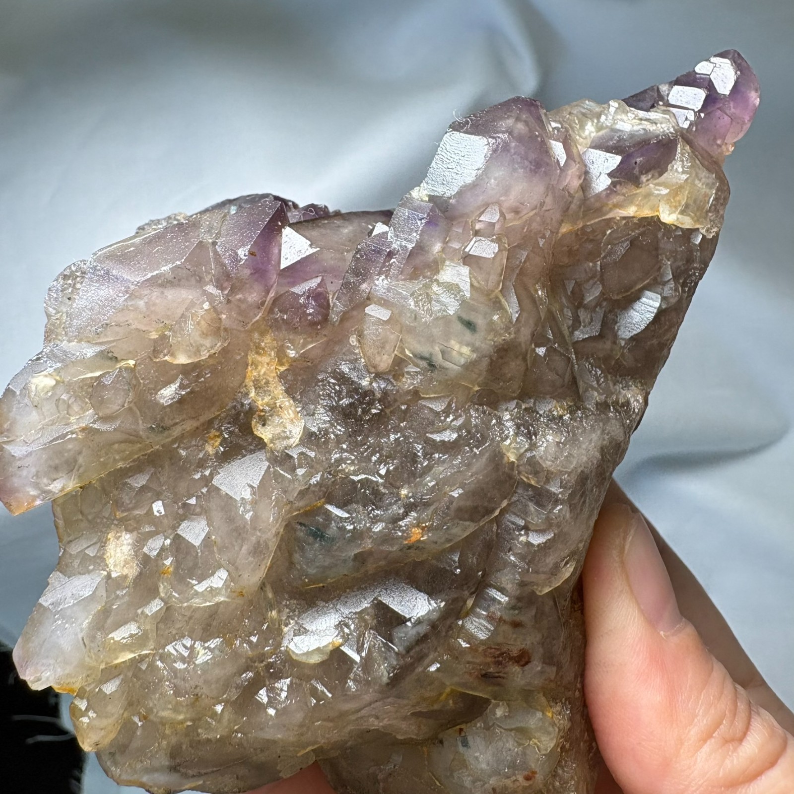 Large Double-Sided Cathedral Amethyst Cluster Crystal Specimen Heal Meditation