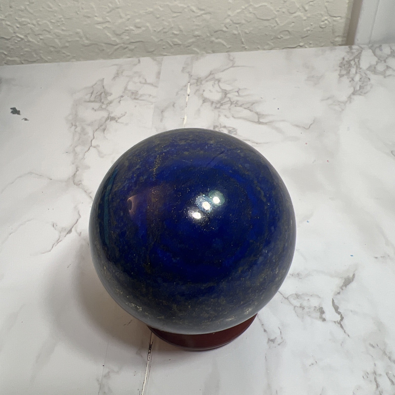 Natural Lapis lazuli Sphere Crystal Ball from Afghanistan mines 1.440 LB 73.5