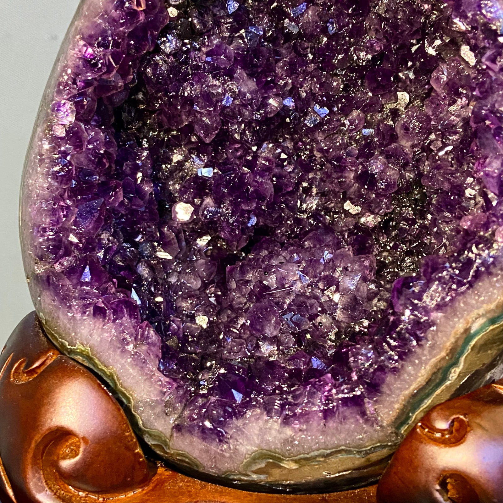 10.7LB Large Natural amethyst Dinosaur egg Quartz Crystal specimen healing
