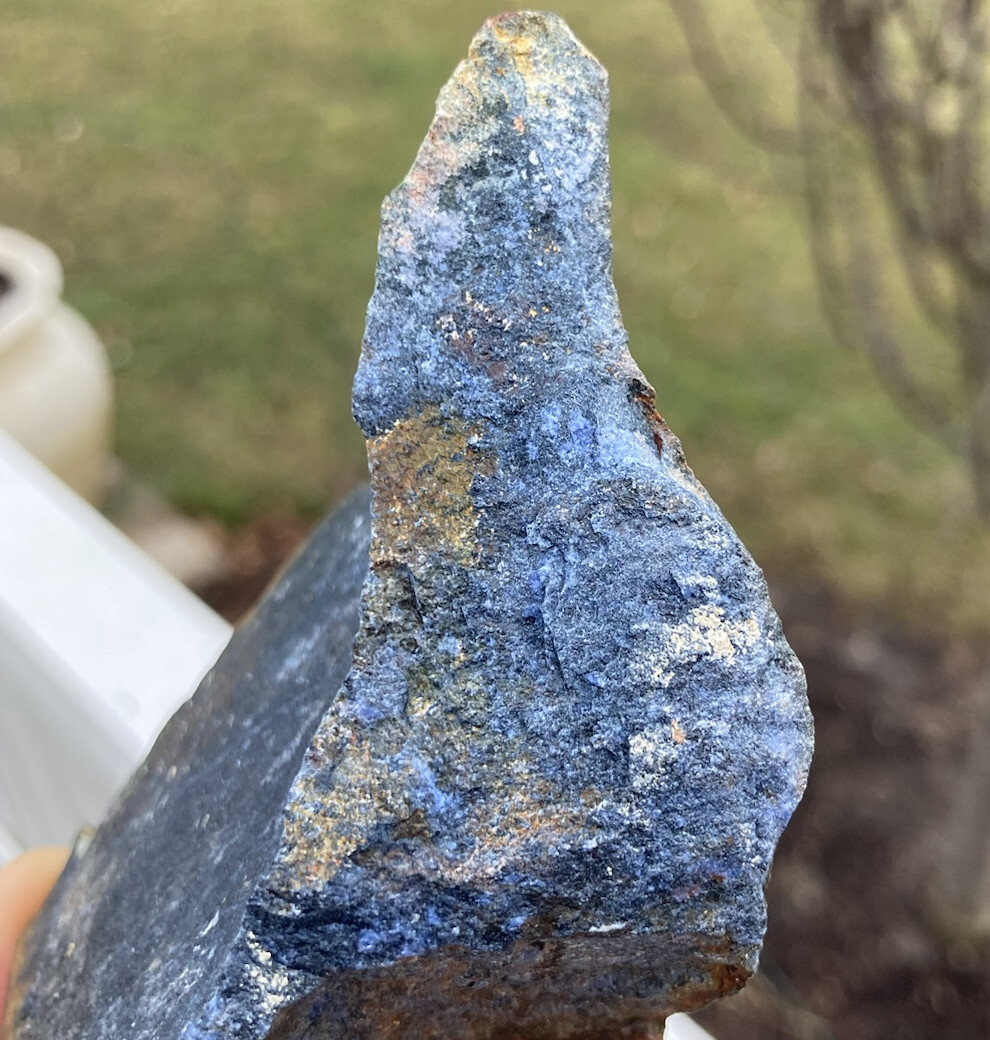 259g BLUE DUMORTIERITE Natural Raw Gem Healing Crystal MAZOWE MOZAMBIQUE 4.13”