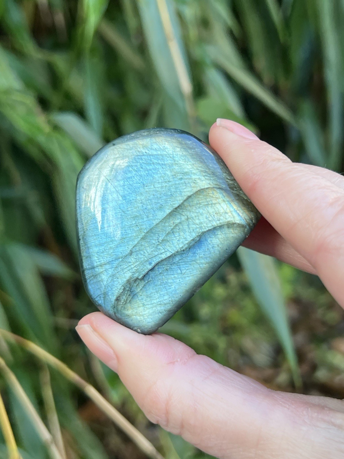 Deep Blue Labradorite Freeform Iridescent Crystal AAA+ 13