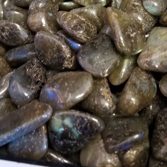 50g Tumbled Labradorite Gemstone Crystals 10-30 Stones Gem Rock Specimens