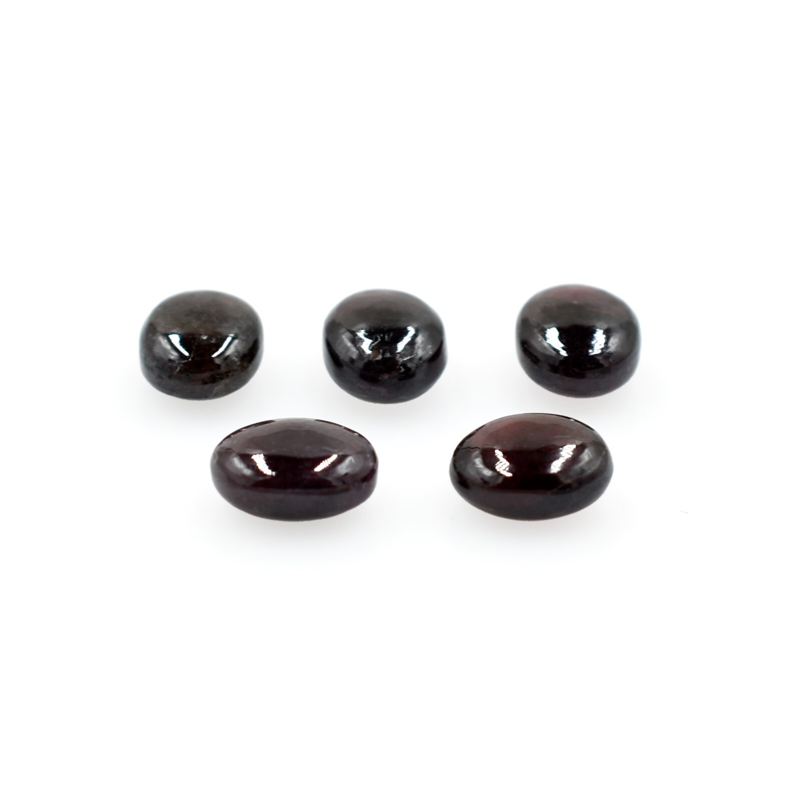 Natural Garnet January Birthstone Loose Gemstone For Jewelry Making Smooth Stone