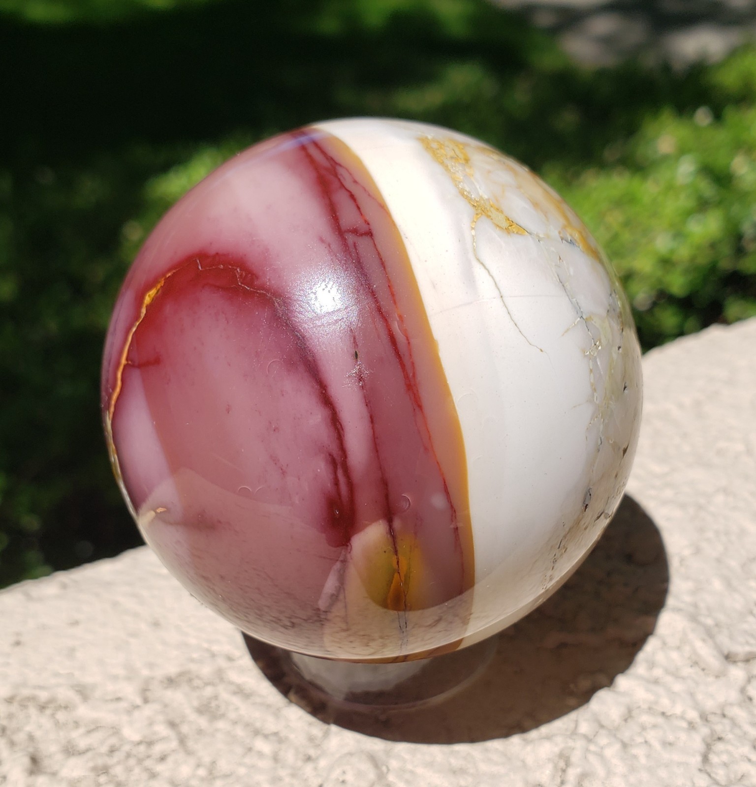 2.5″ Mookaite Jasper Crystal Sphere Ball Orb, 320g or 11.3 oz