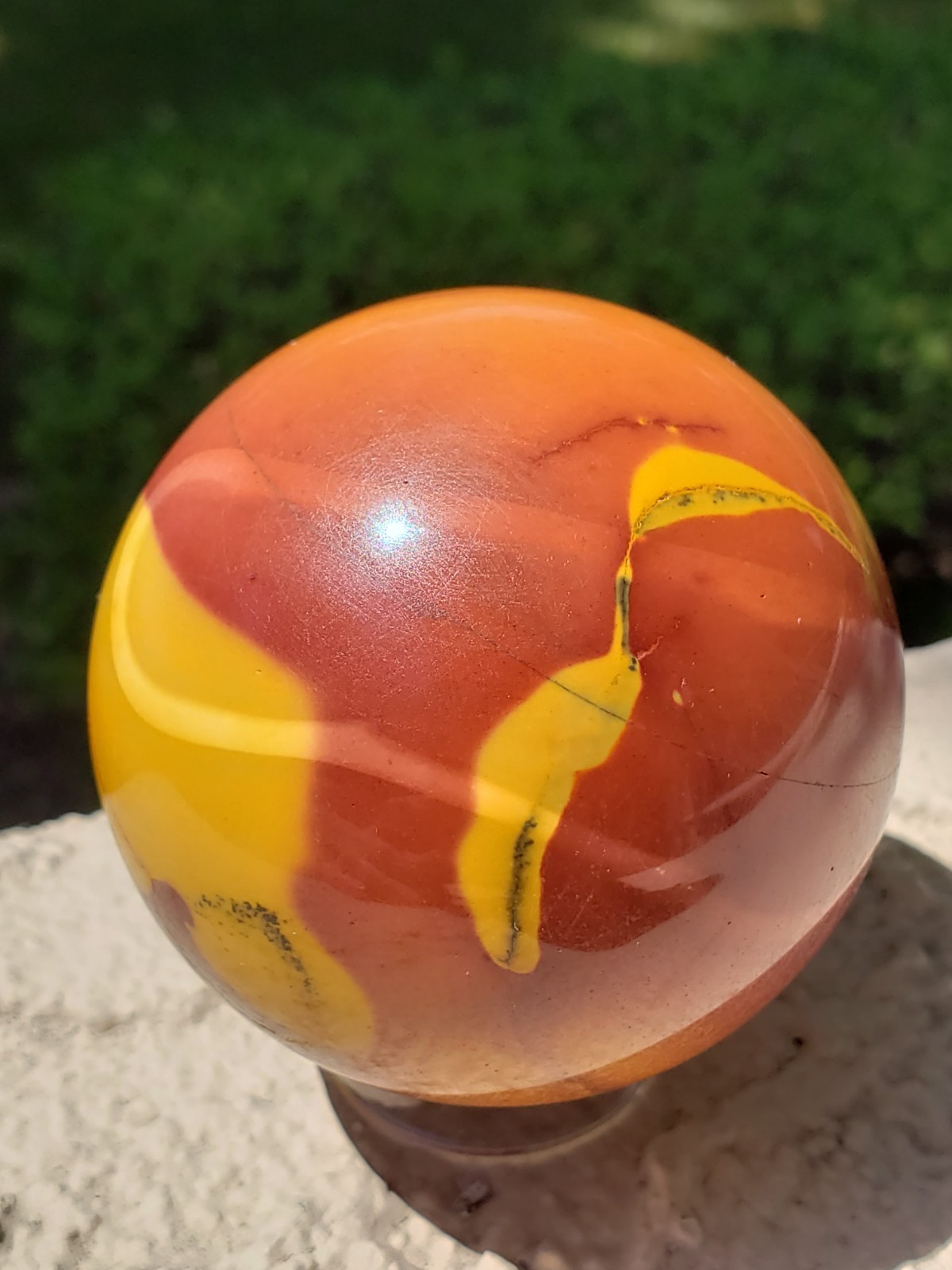 2.5″ Mookaite Jasper Crystal Sphere Ball Orb, 341g or 12 oz