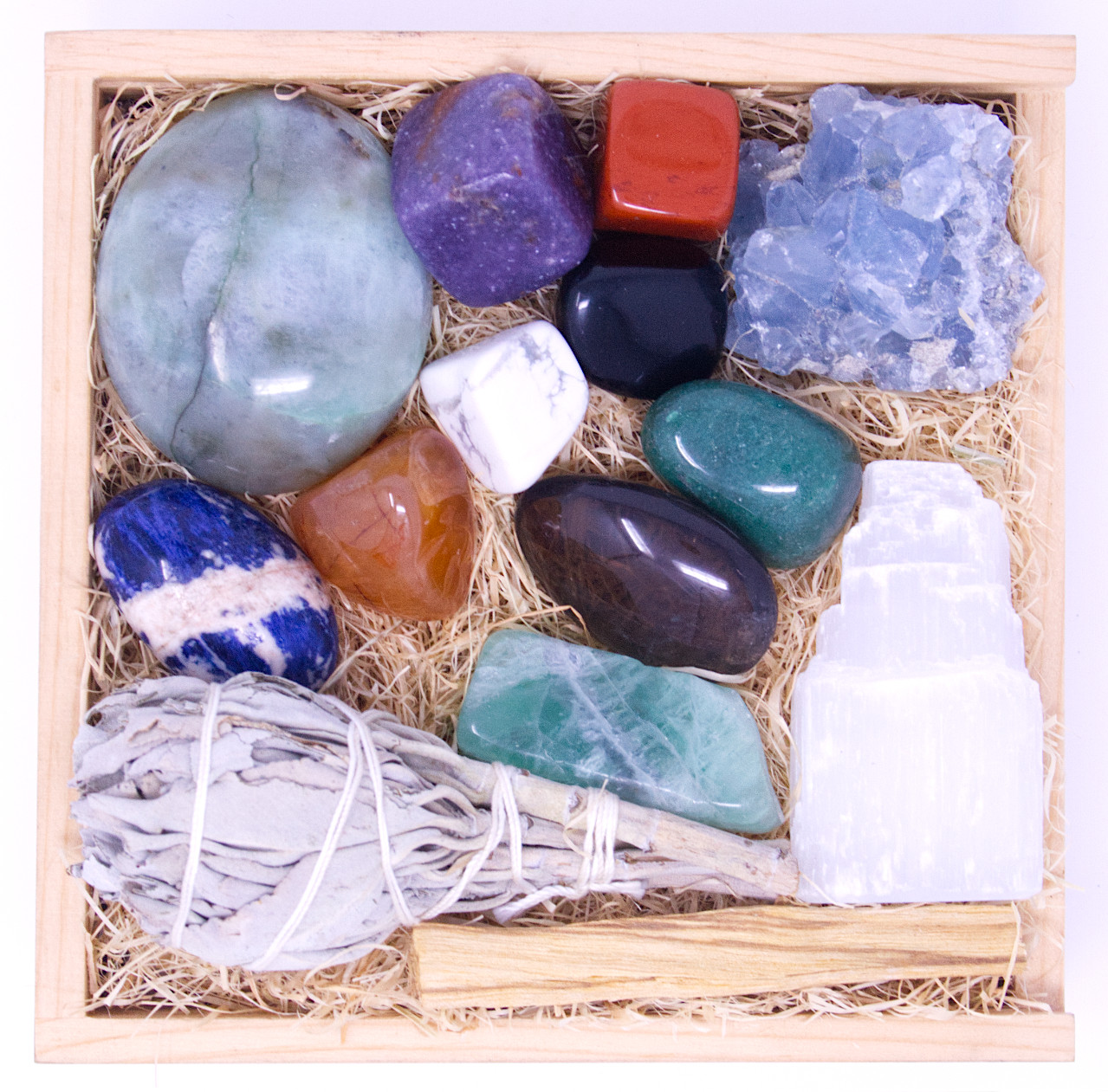 Premium Crystal Healing Set: Meditation Stones