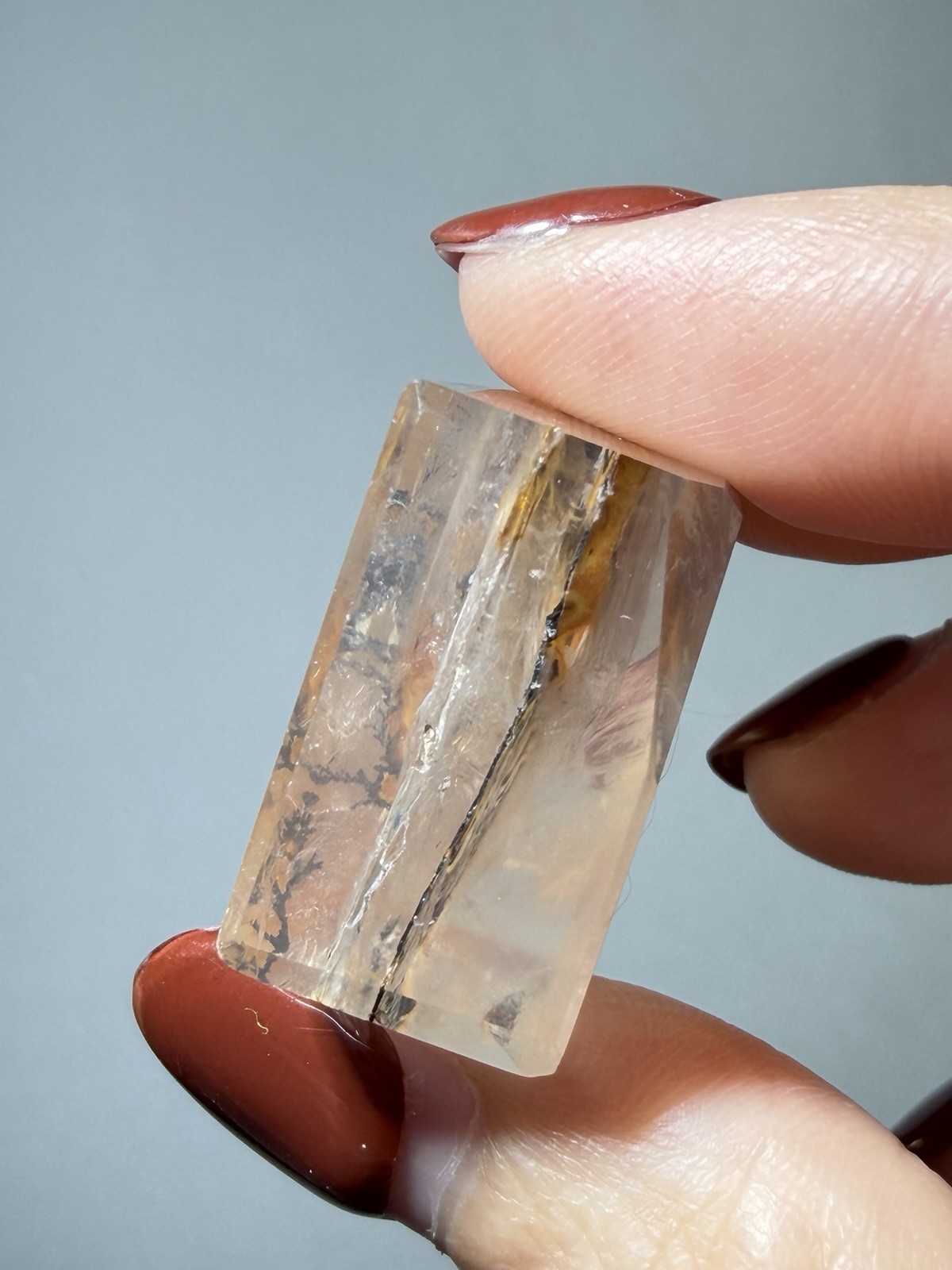 Dendritic Quartz Freeform | Sunset Landscape Quartz | Scenic Included Quartz