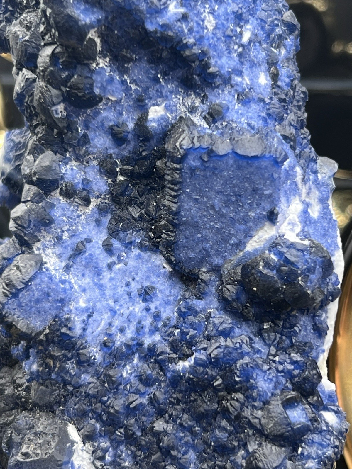 Natural Blueberry Fluorite XL Specimen 2.4lbs Inner Mongolia Free ship & Gift