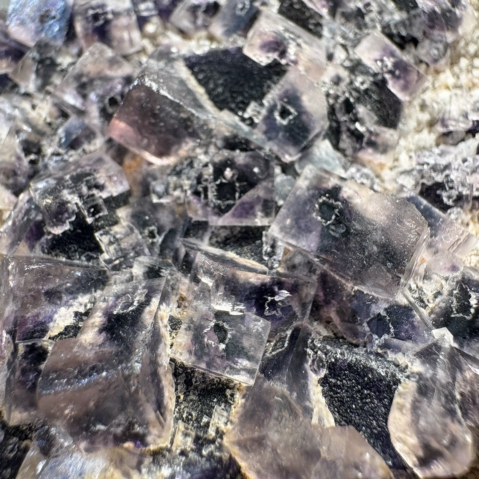 Large Phantom Fluorite on Quartz Cluster Natural Raw Crystal Rare Specimen Heal