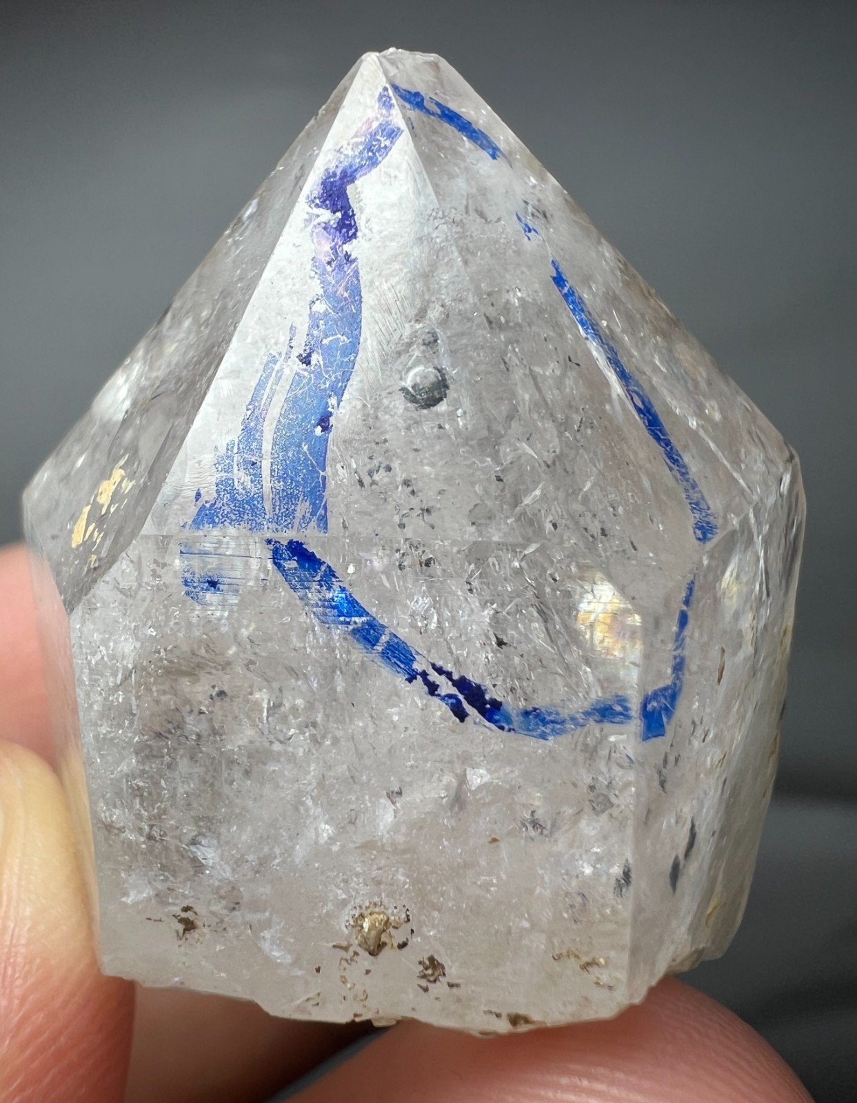 188 Ct Rare! Enhydro Quartz Crystal | Fast Moving water Bubble from Pakistan