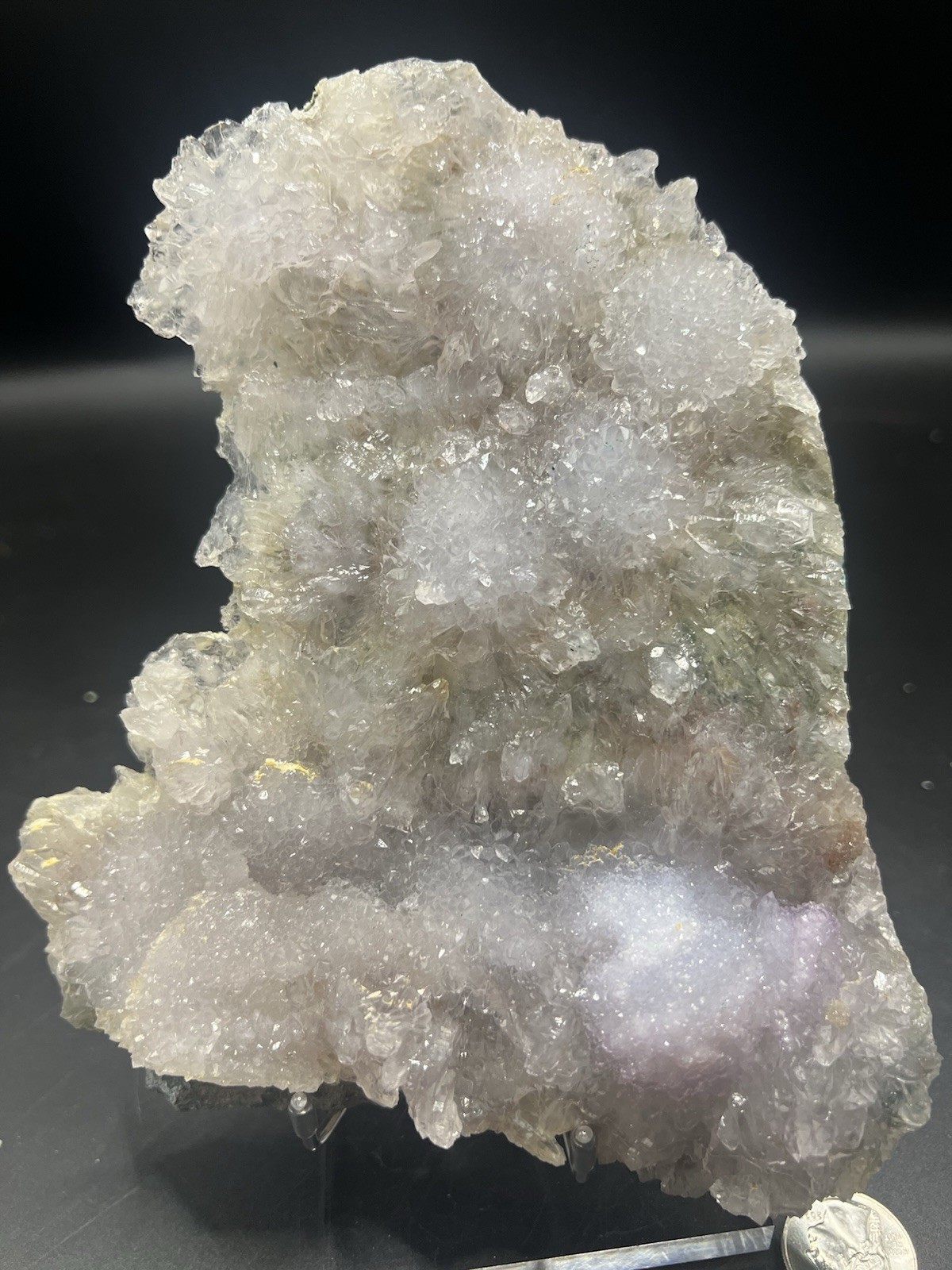 Large Natural 1.3 LB Multicolor Zeolite W/ Stand!Crystals ,Minerals,Home Decor