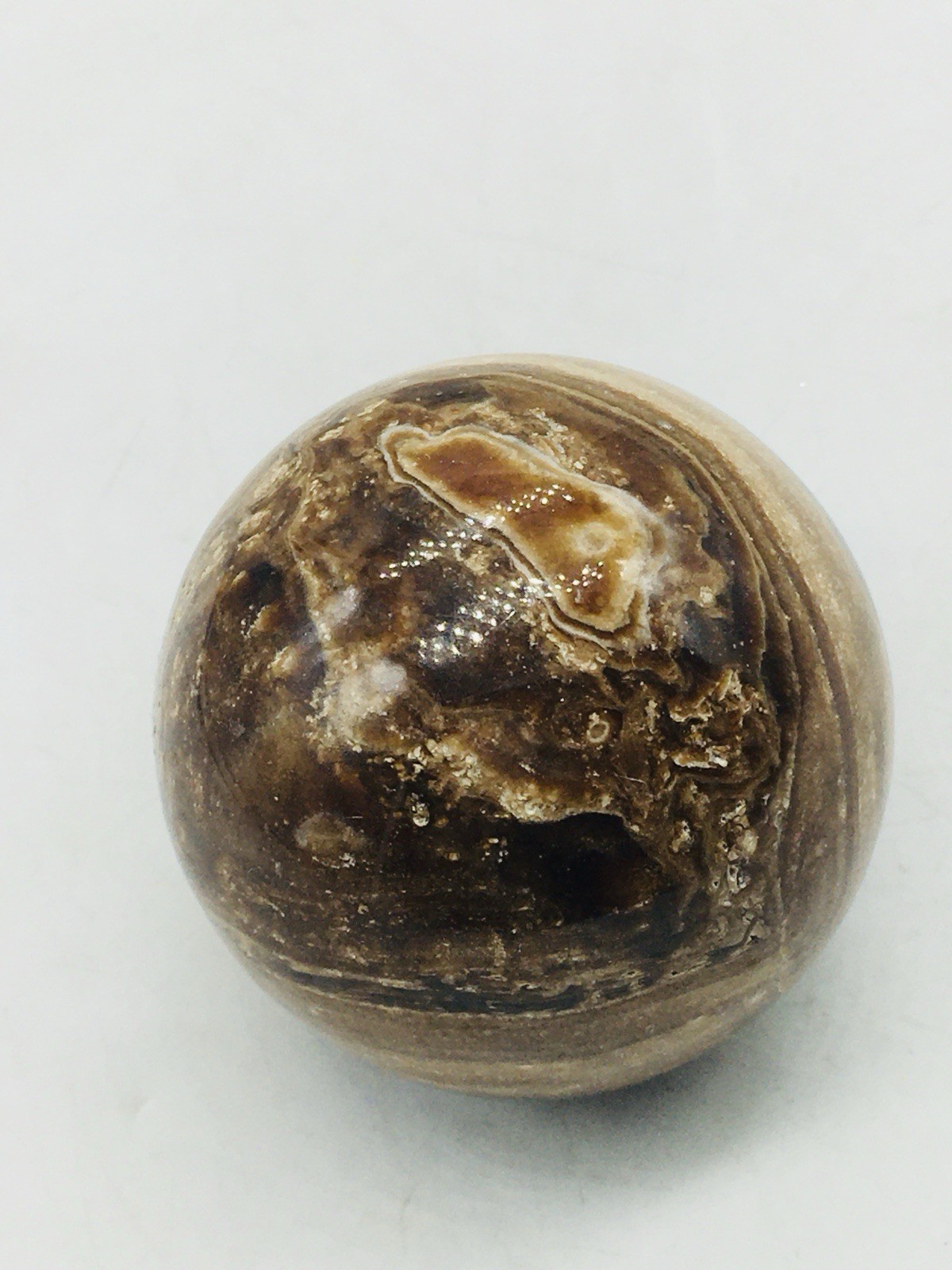 Chocolate Calcite Sphere Handmade Polished Crystal Ball