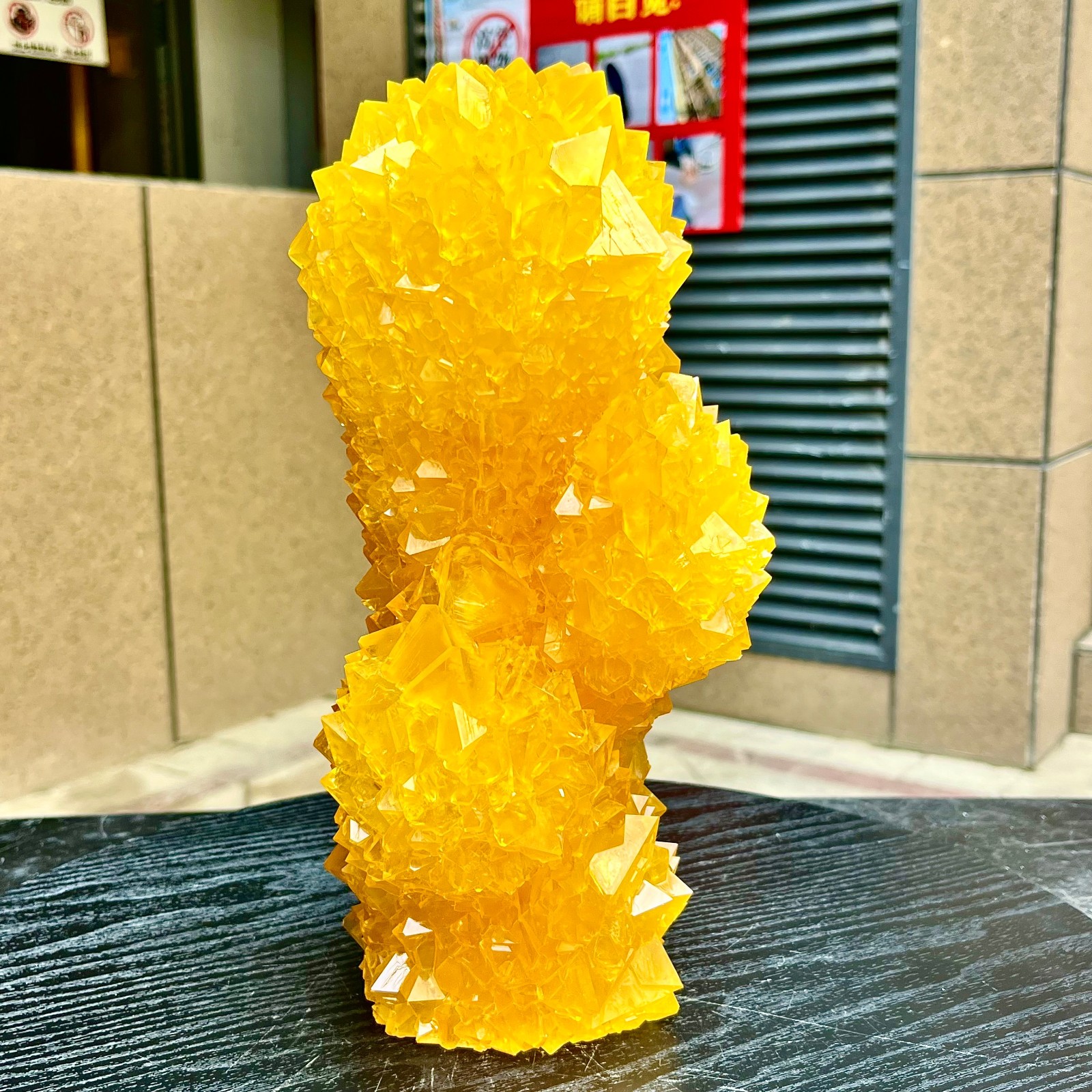 6.53LB Yellow Ghost Phantom Crystal Cluster Flower Raw Crystal Heal Quartz Decor