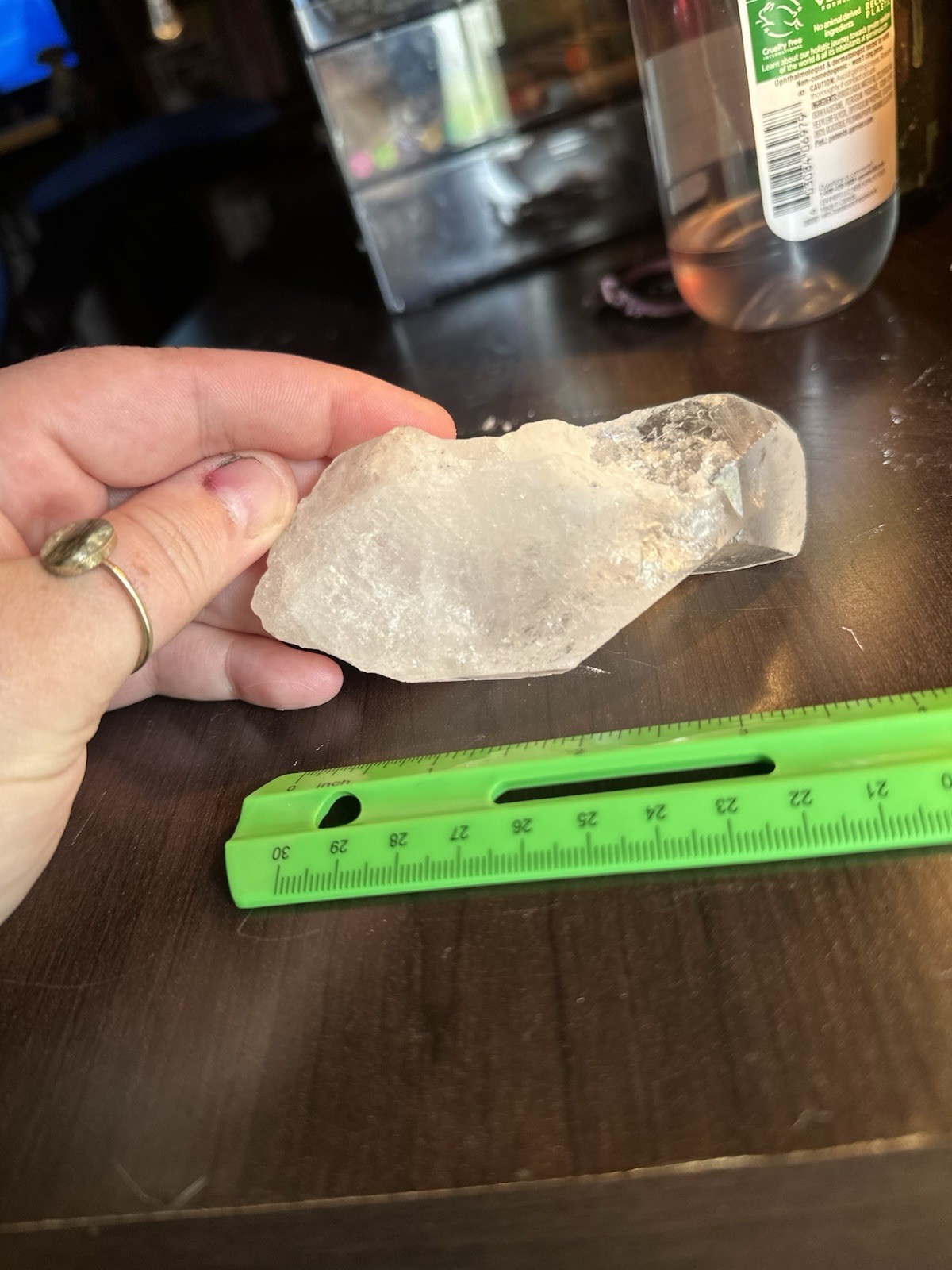 Clear/White Quartz Natural Point Crystal Specimen Rough Mineral