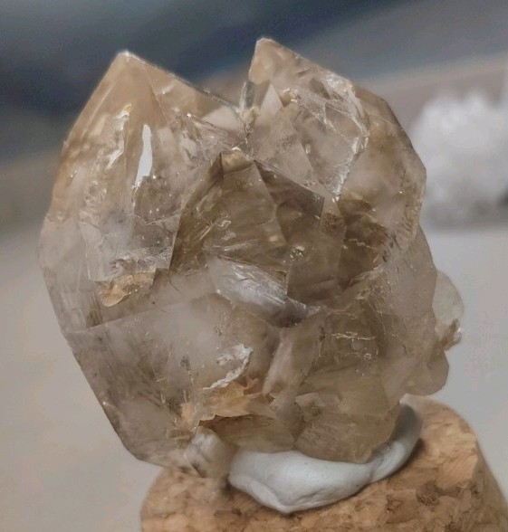 5cm Multi-Enhydro Smoky Citrine 2+Mobile Bubbles Brazilian Skeletal Quartz