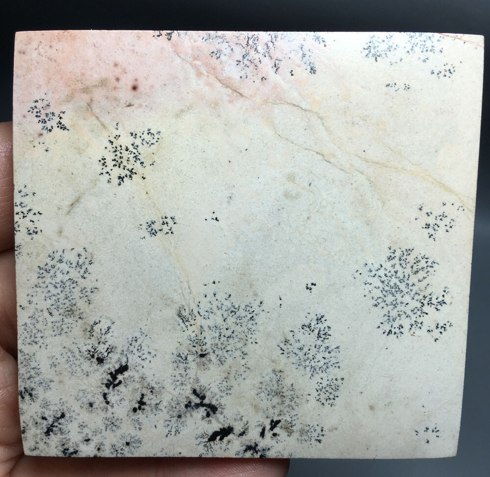 89g NATURAL dendritic traditional paiting slab QUARTZ CRYSTAL slab HEALING