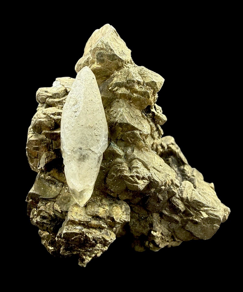 Calcite On Pyrite Crystals : Tri State Mining District . United States 🇺🇸