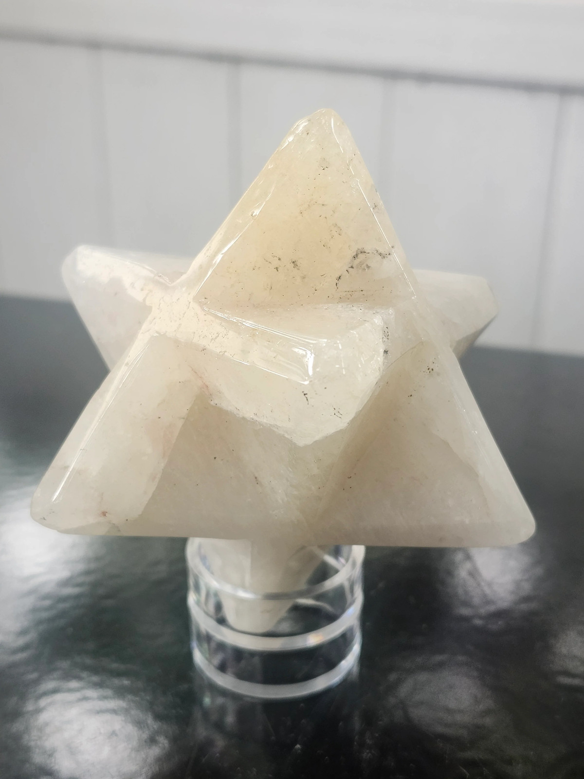 Ferruginous quartz mercaba! 2.3 inch by 2.3, 12 ounces